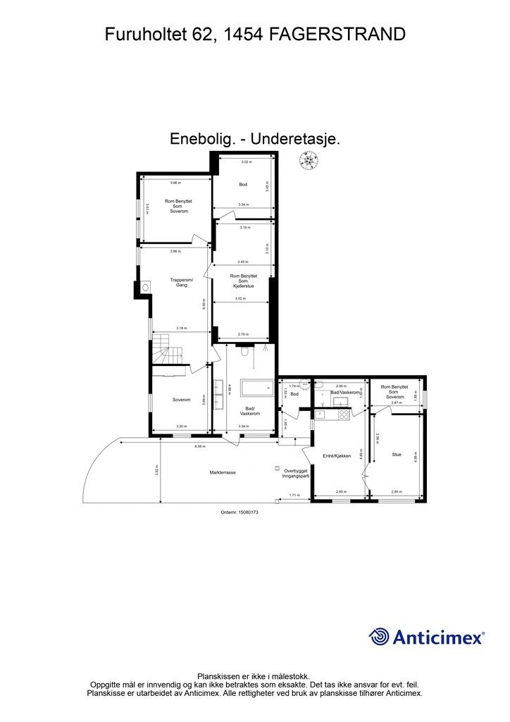 Plantegning - underetasje