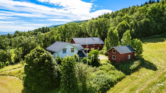 Iht. Gårdskart hentet fra NIBIO består eiendommen av 15,4 mål fulldyrka jord, 20,1 mål produktiv skog og 3,6 mål bebygd, samf., vann, bre.