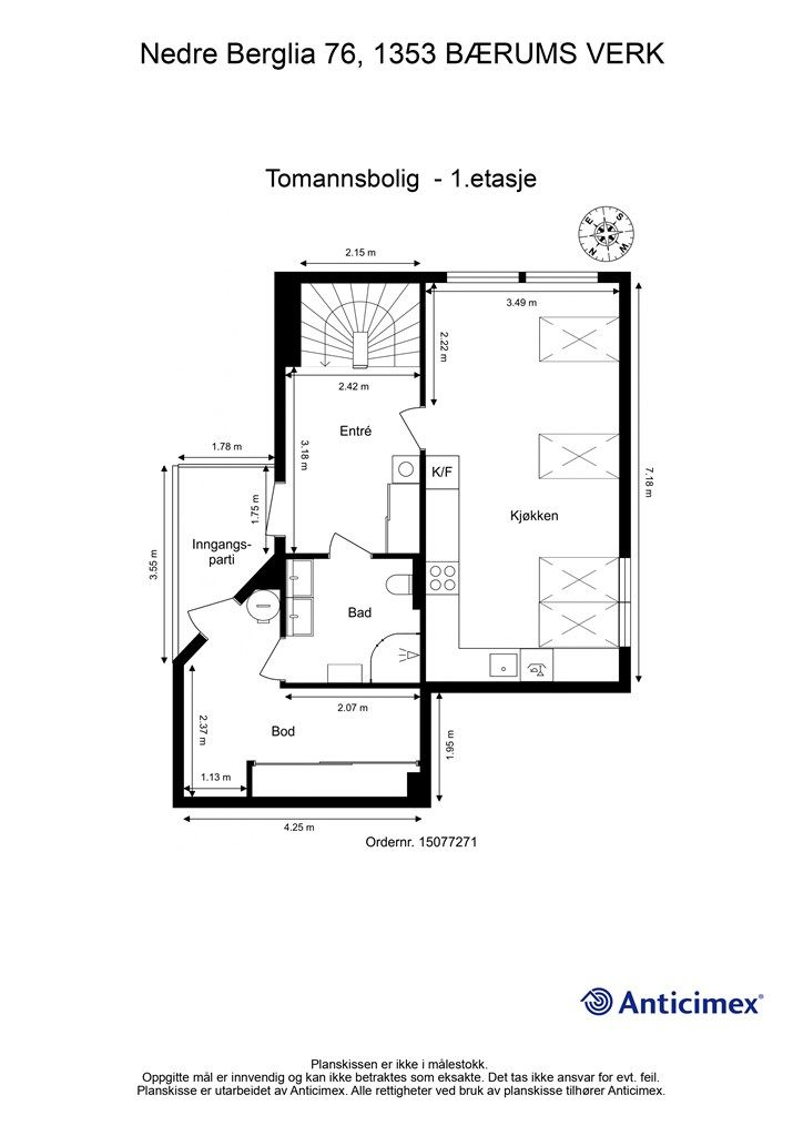 Plantegning Første etasje