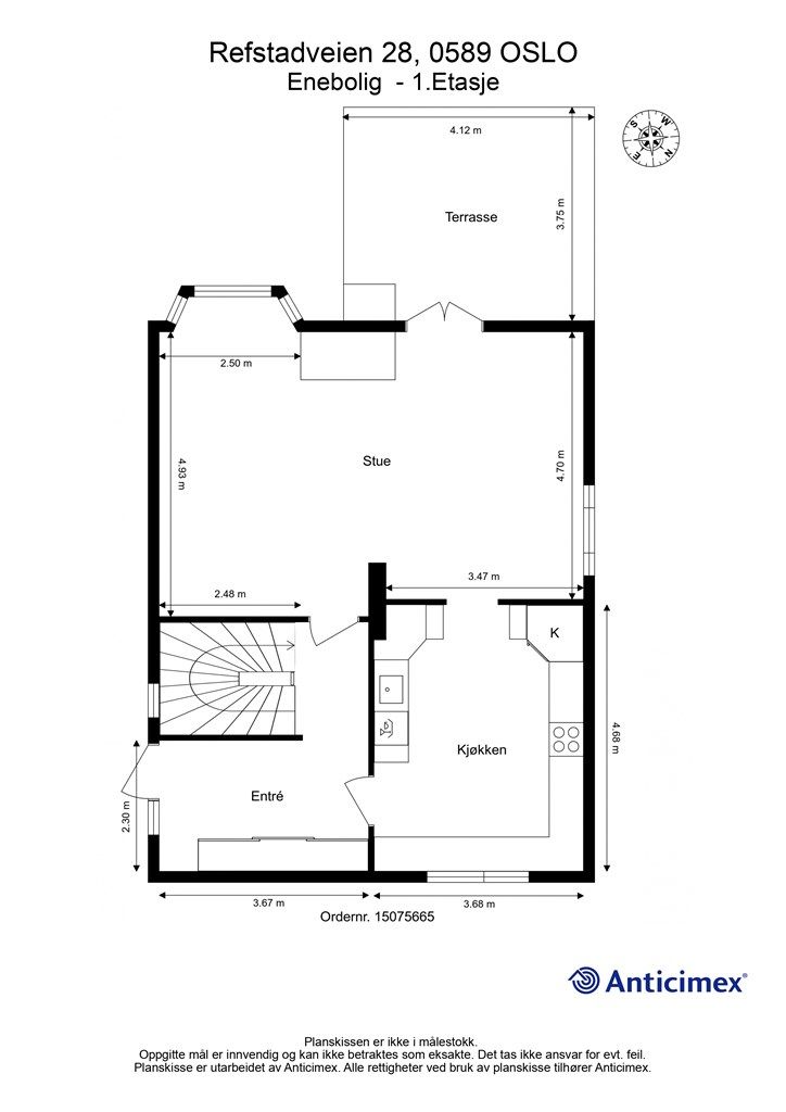 Plantegning - 1 etasje
