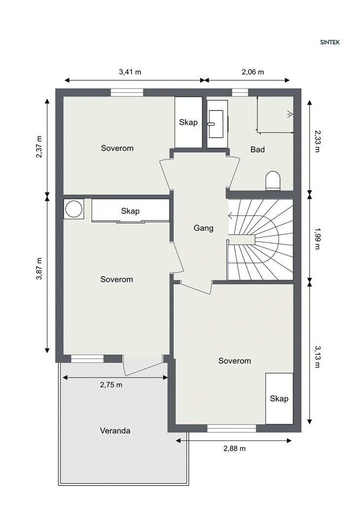 Plantegning 2. etasje