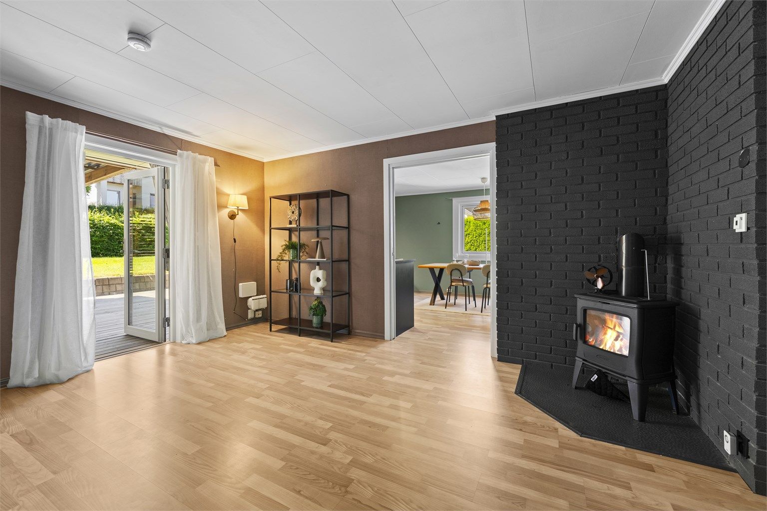 Lunt og koselig peisområde