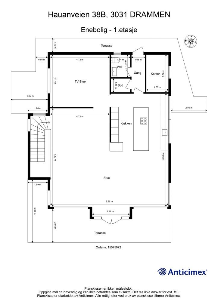 Plantegning - 1. etasje