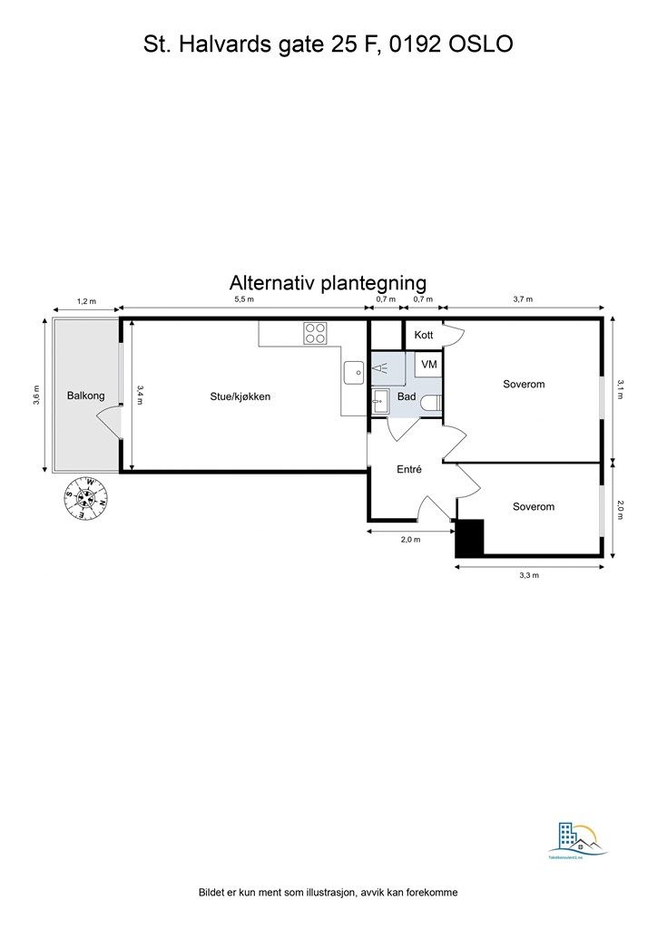 Alternativ planløsning