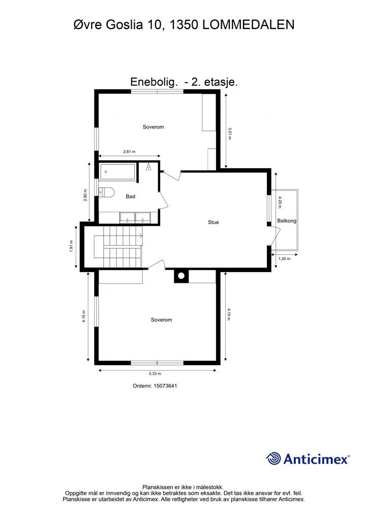 Plantegning 2. etasje