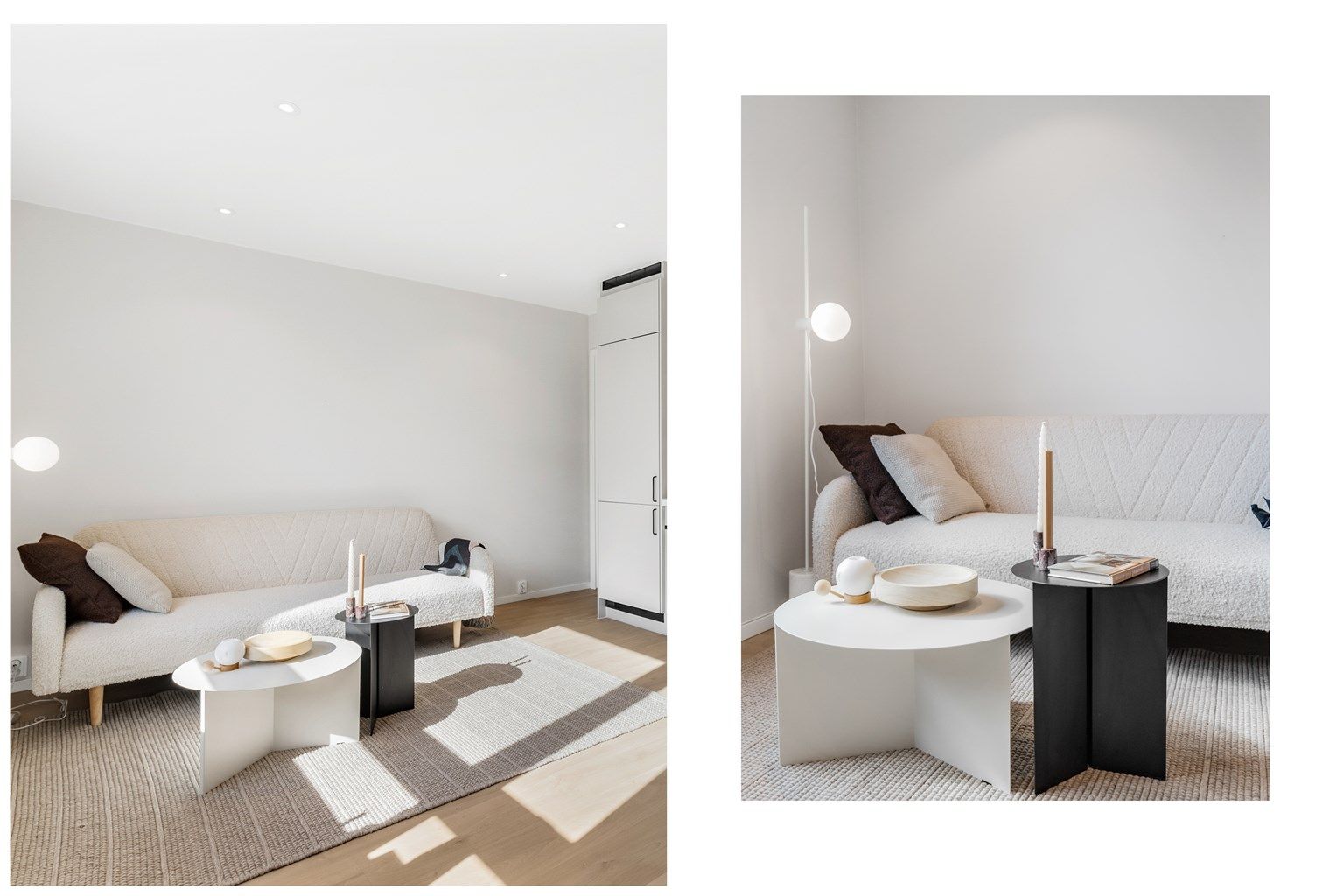 Stuen er av god størrelse med plass til sofa, salongbord og en TV-seksjon om ønskelig.