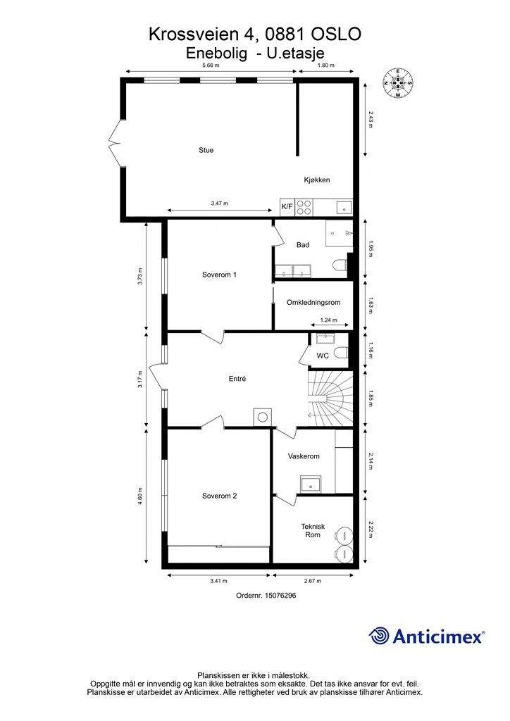 Plantegning - underetasje