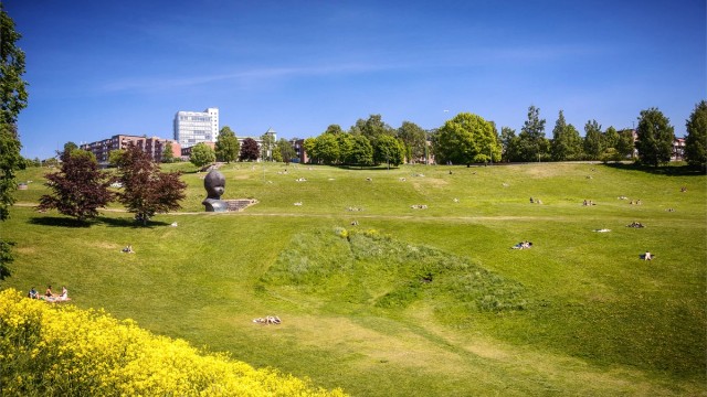 Torshovdalen ligger bare få minutters gange unna, med store, åpne plener til piknik om sommeren og aking og skilek om vinteren. Området ble skjermet allerede i 1934 for å gi byens innbyggere lys, luft og natur tett på.