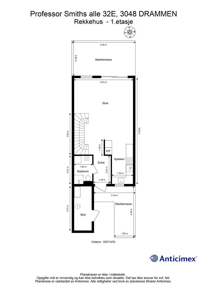 Plantegning - 1. etasje