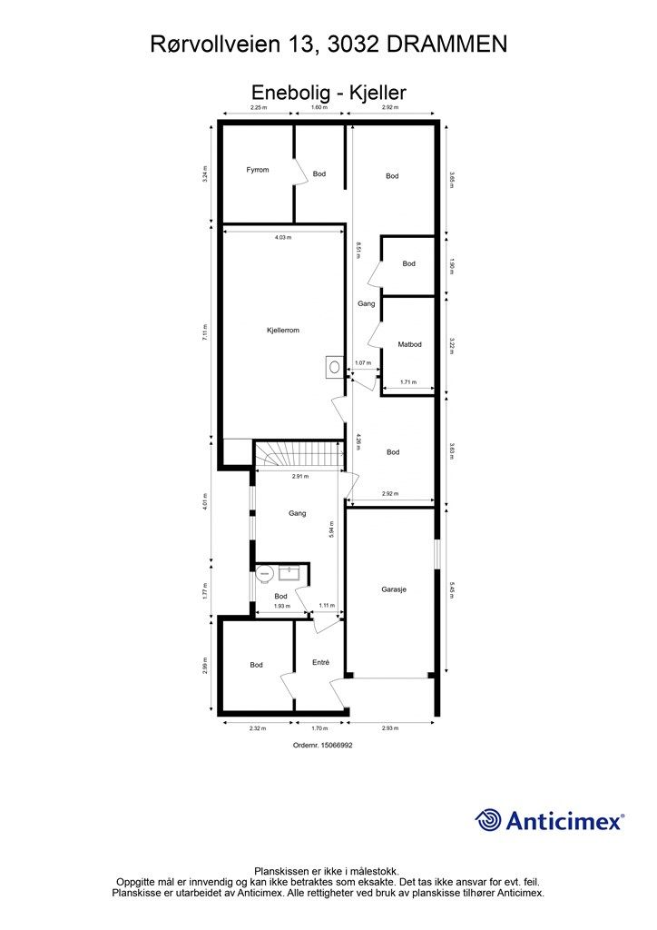 Plantegning - Kjeller
