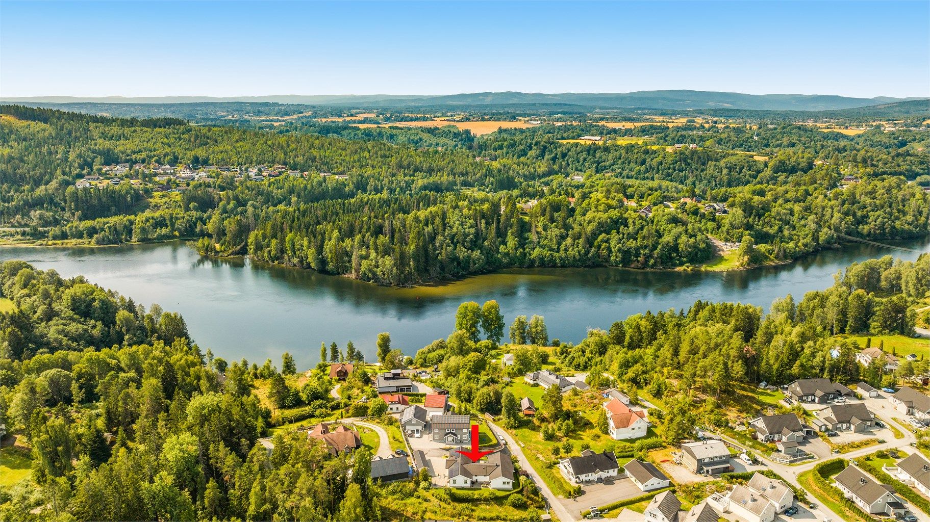 Oversiktsbilde som viser beliggenheten i landskapet.