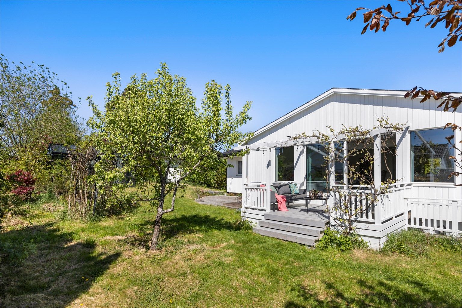 Her er det god boltreplass for liten og stor