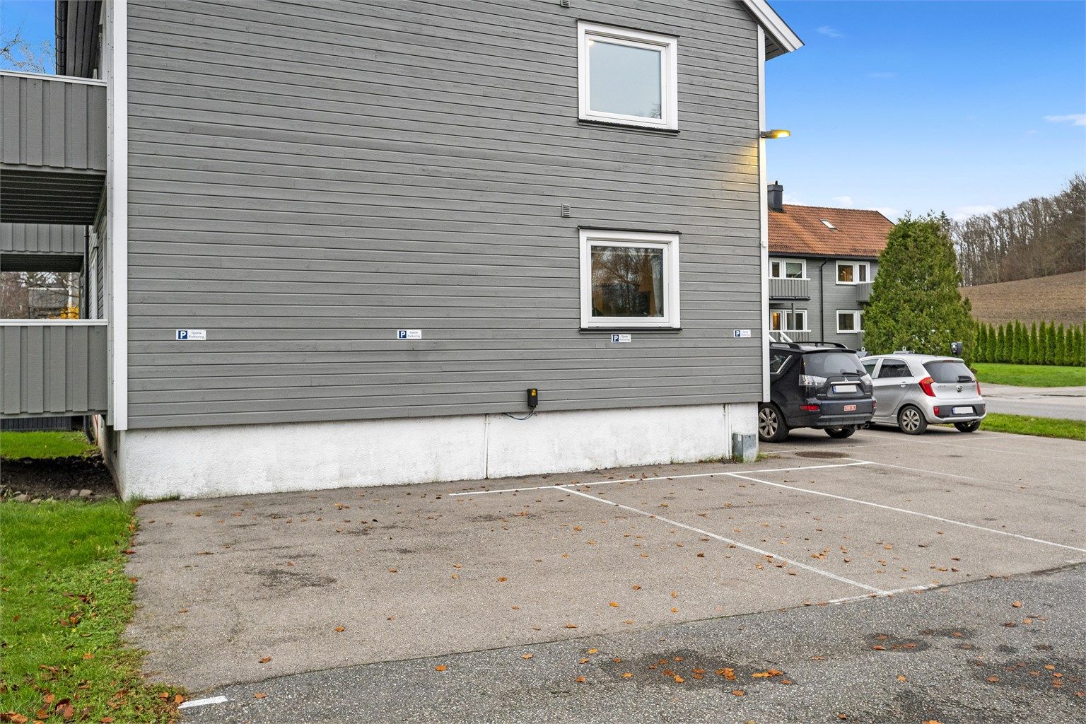 Godt med parkeringsplasser