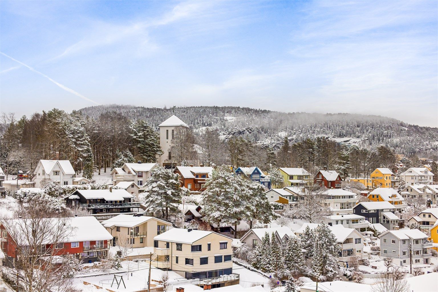 Fantastisk utsikt mot Grefsenkollen og over nærmiljøet