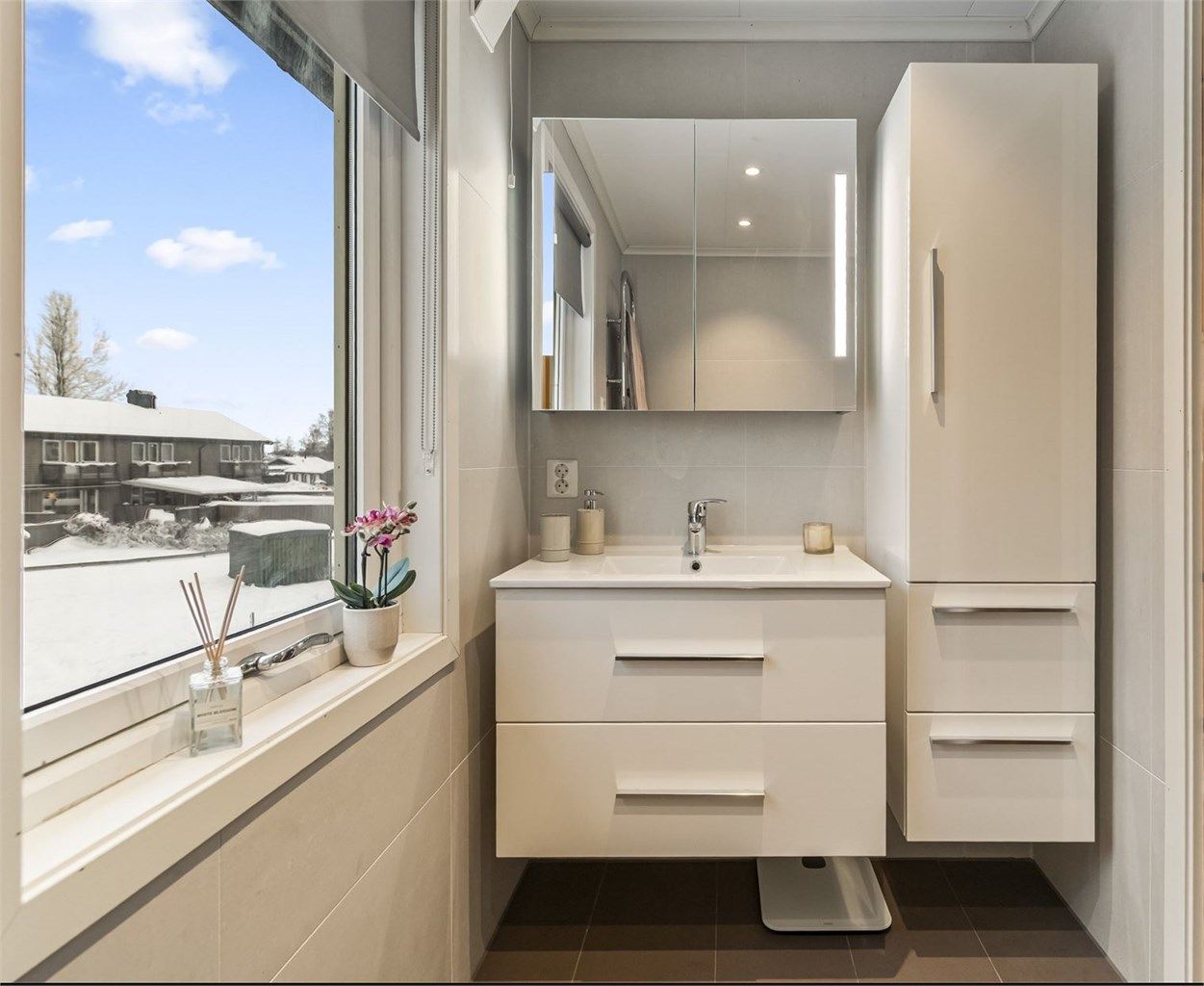 Bad ble delikat og lekkert pusset opp av fagkyndige i 2021