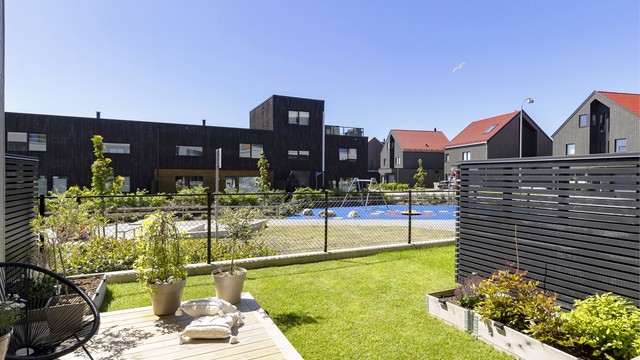 Leiligheten ligger i et nyetablert og barnevennlig område.