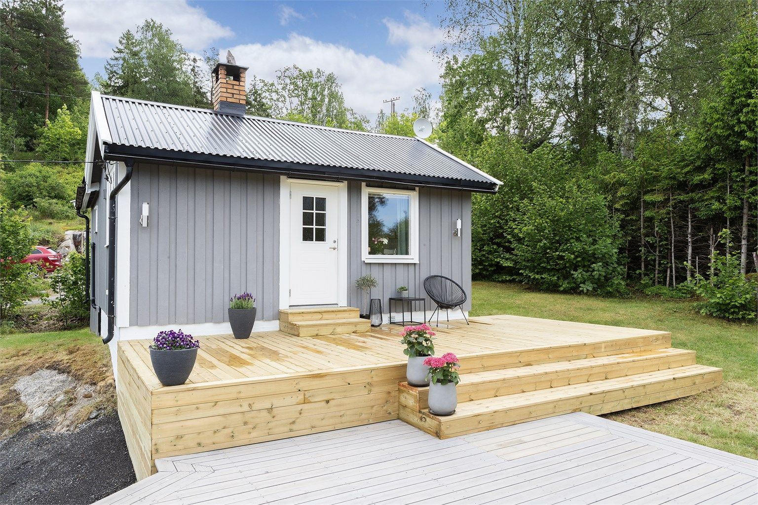 Terrassen går over to nivåer