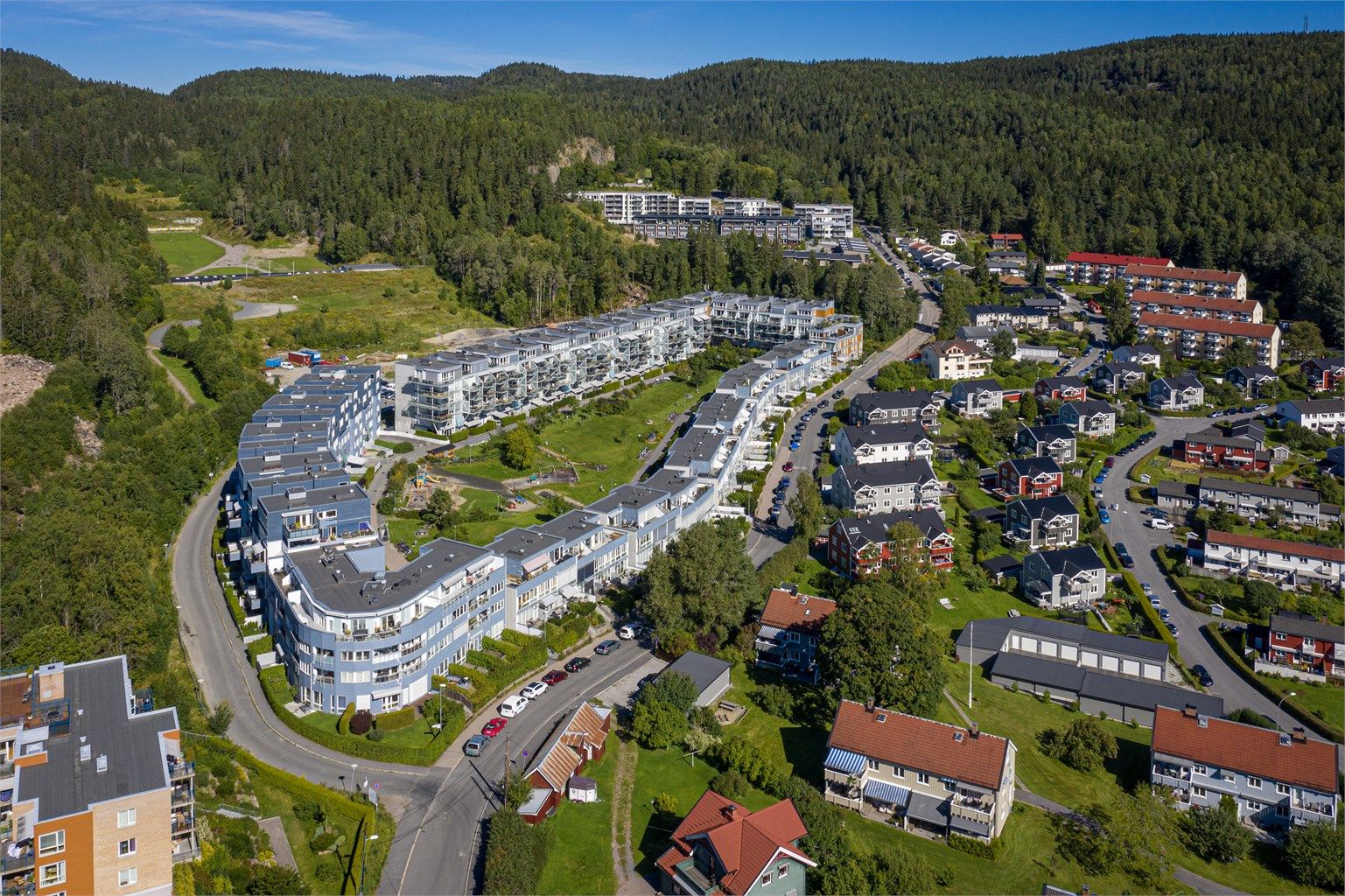 Her bor man idyllisk med Lillomarka og Grefsenkleiva slalåmbakke like utenfor dørstokken