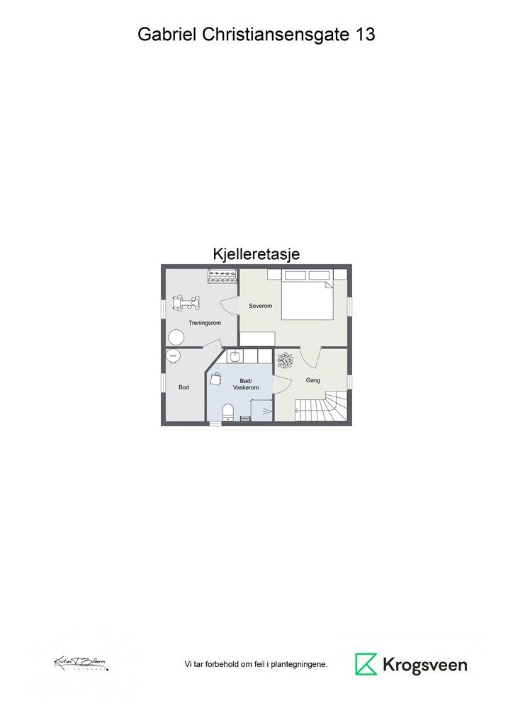 Plantegning kjelleretasje