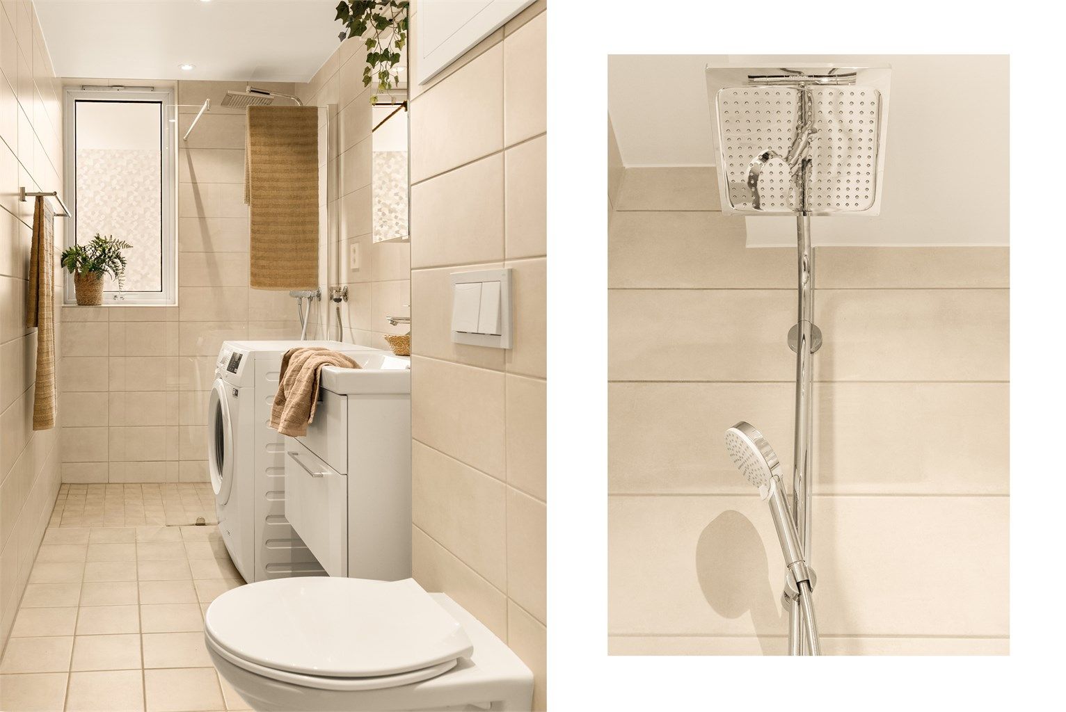 - Badet ble renovert i 2023 i regi av borettslaget -