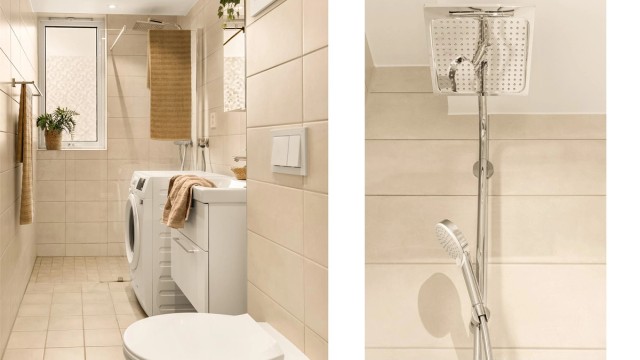 - Badet ble renovert i 2023 i regi av borettslaget -