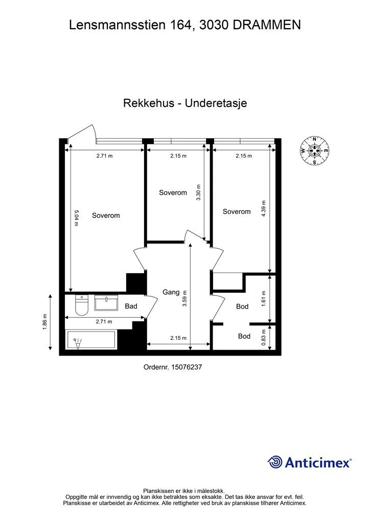 Plantegning - Underetasje
