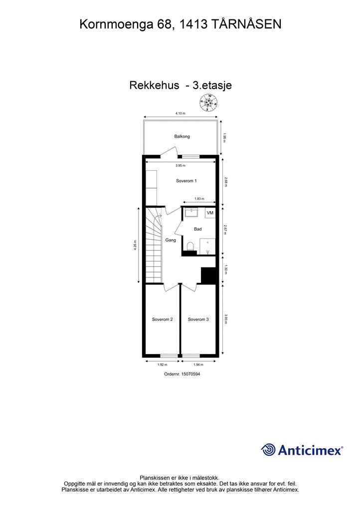 Plantegning - 3.etasje