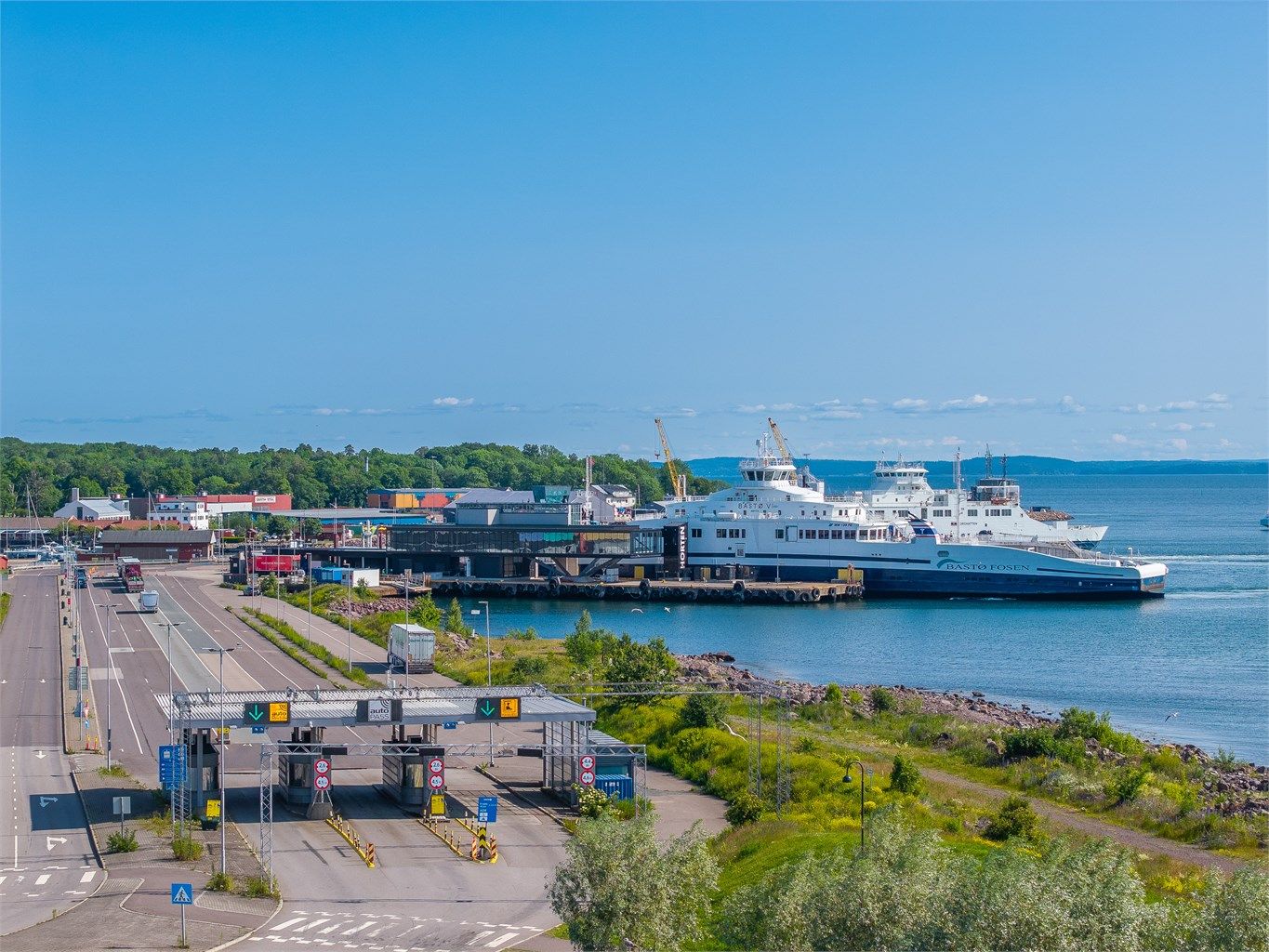 Bastøfergen i Horten gir enkel forbindelse over Oslofjorden mot Moss.