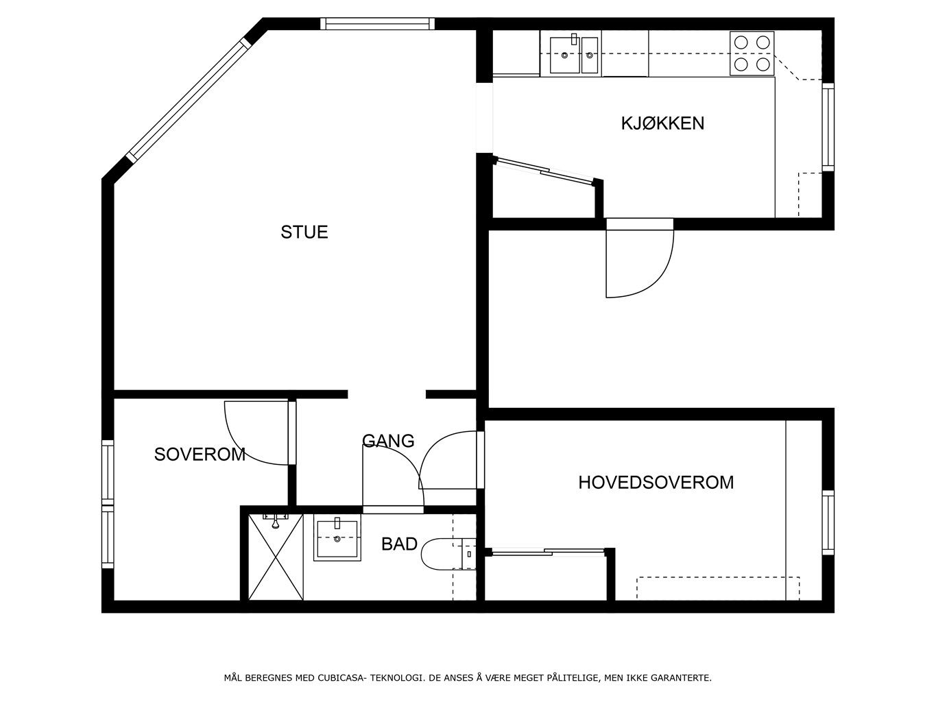 Leiligheten disponerer også to eksterne boder ved oppgang og hovedinngang.