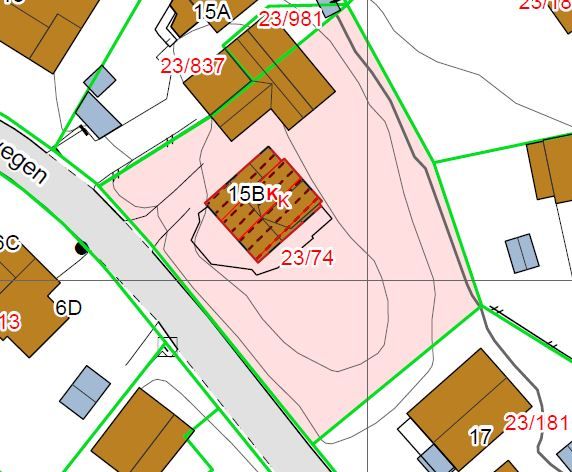 Tomtekart Hitravegen 15B