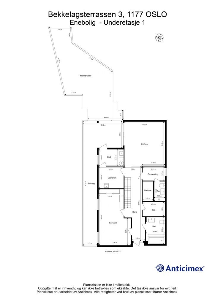 Plantegning - 1. underetasje