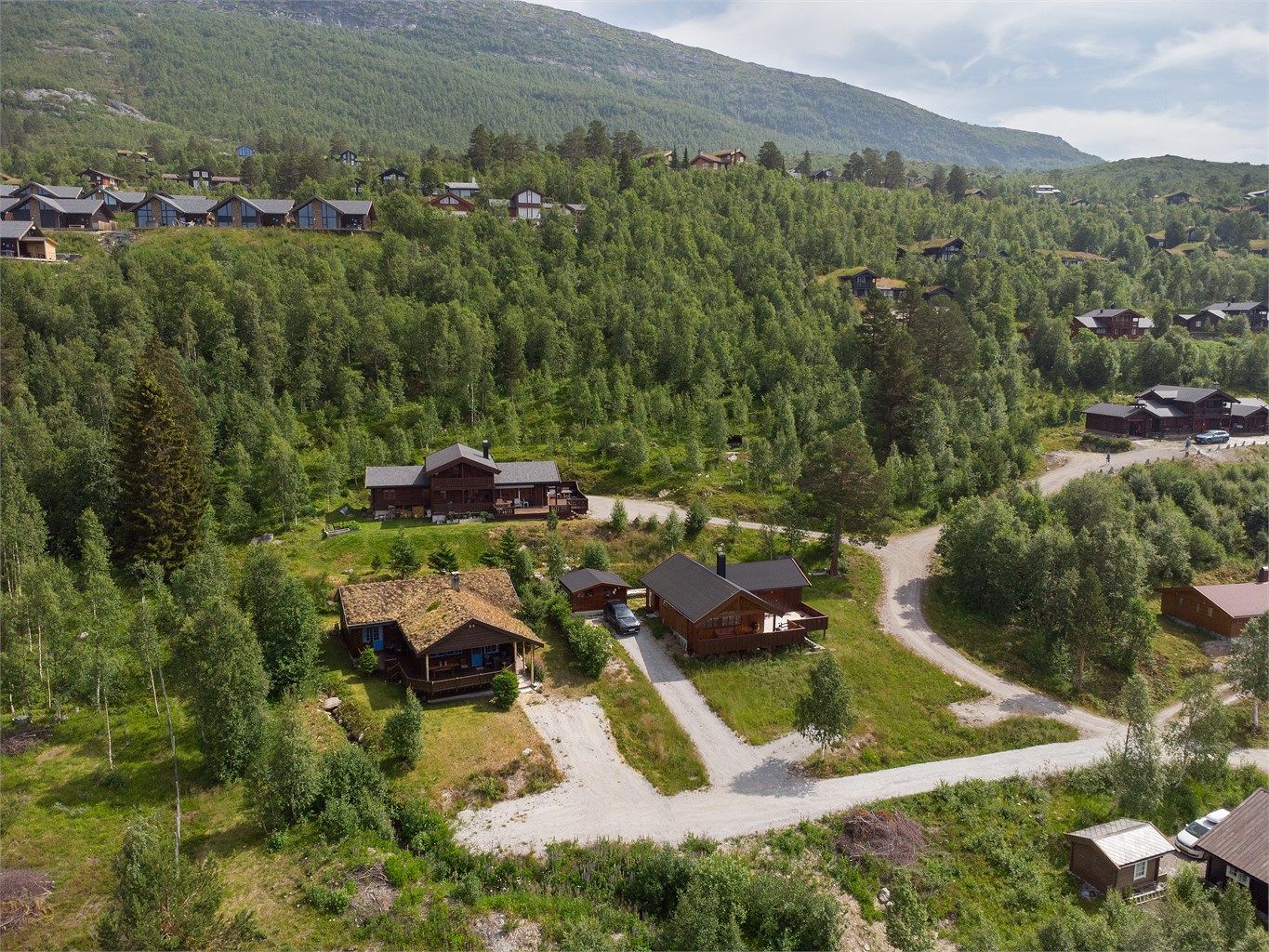 Eiendommen ligger med nærhet til ski-in/ski-out løype.