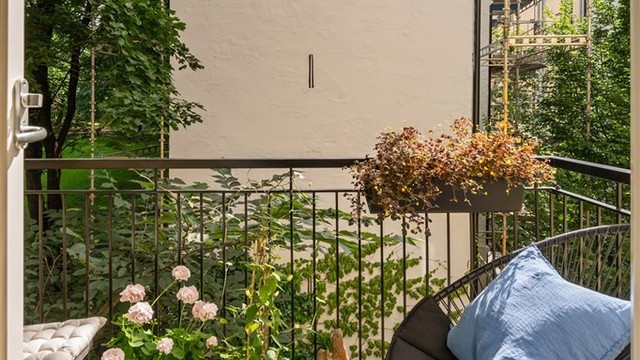Herlig balkong, her fra en tidligere anledning