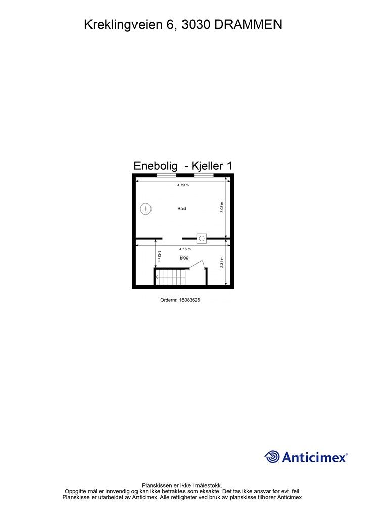 Plantegning - Kjeller 1