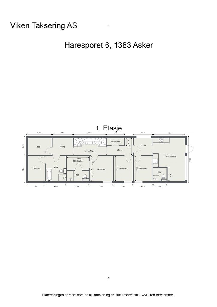 Plantegning - 1. Etasje