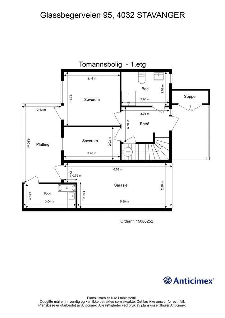 Plantegning 1. etasje