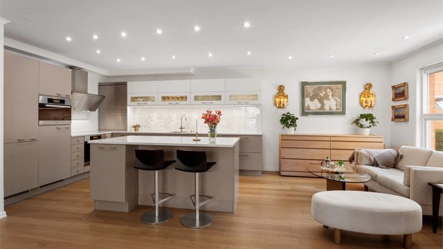 Leiligheten har en stilren utførelse med moderne løsninger - bortimot fullstendig nyoppusset i 2014.
Foto: Ole Thorgeir Solheim Thoresen