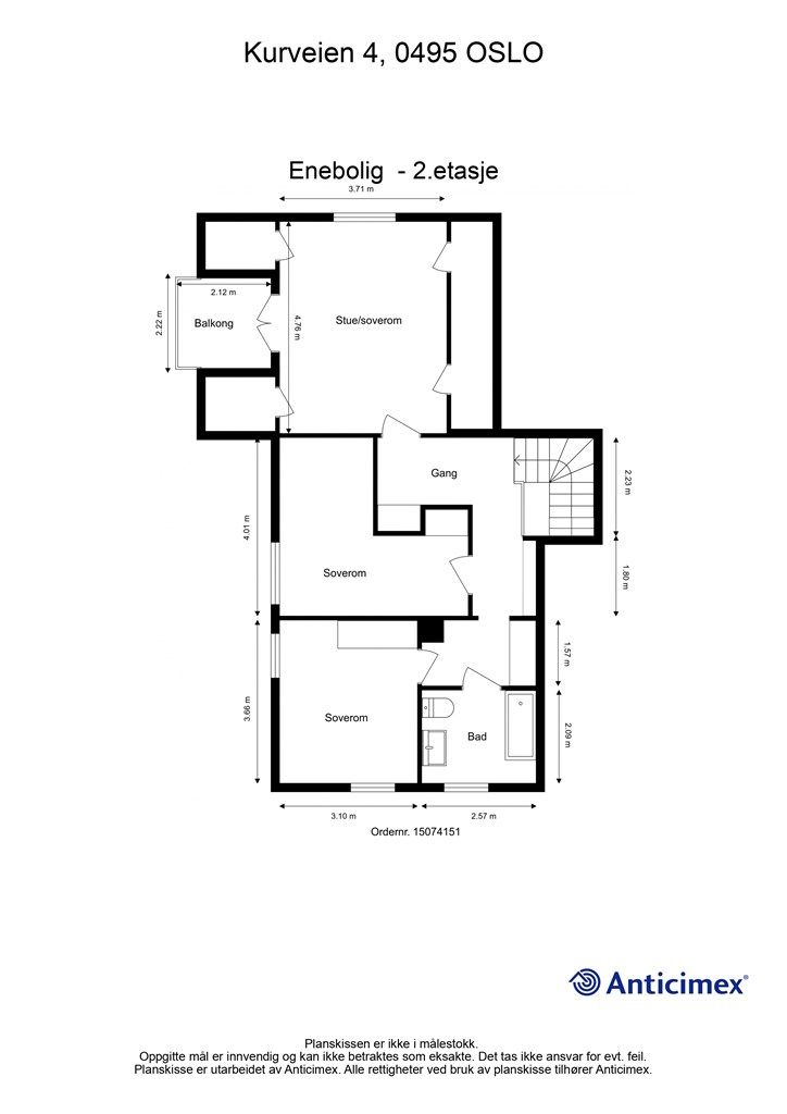 Planskisse 2. etasje