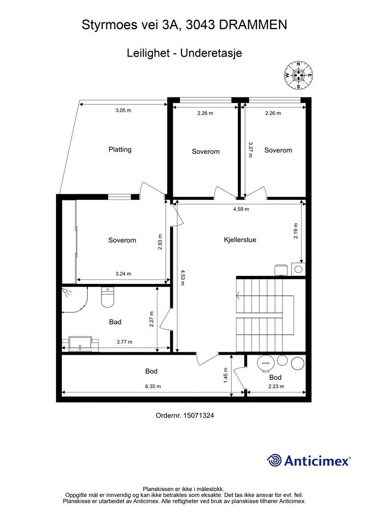 Plantegning - Underetasje