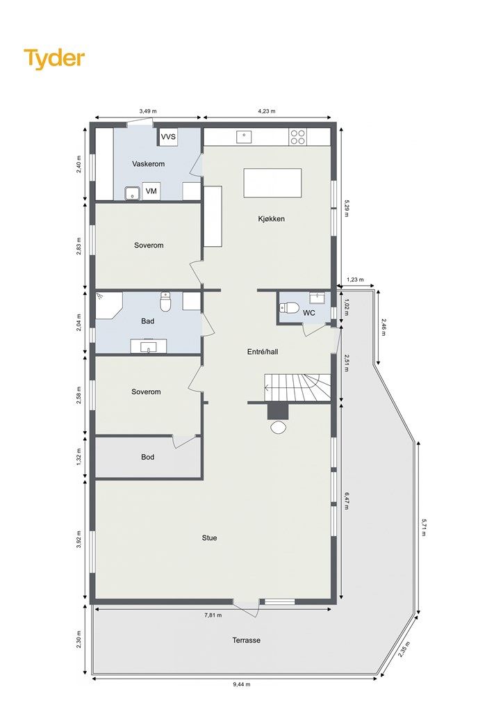 Plantegning 1.etasje