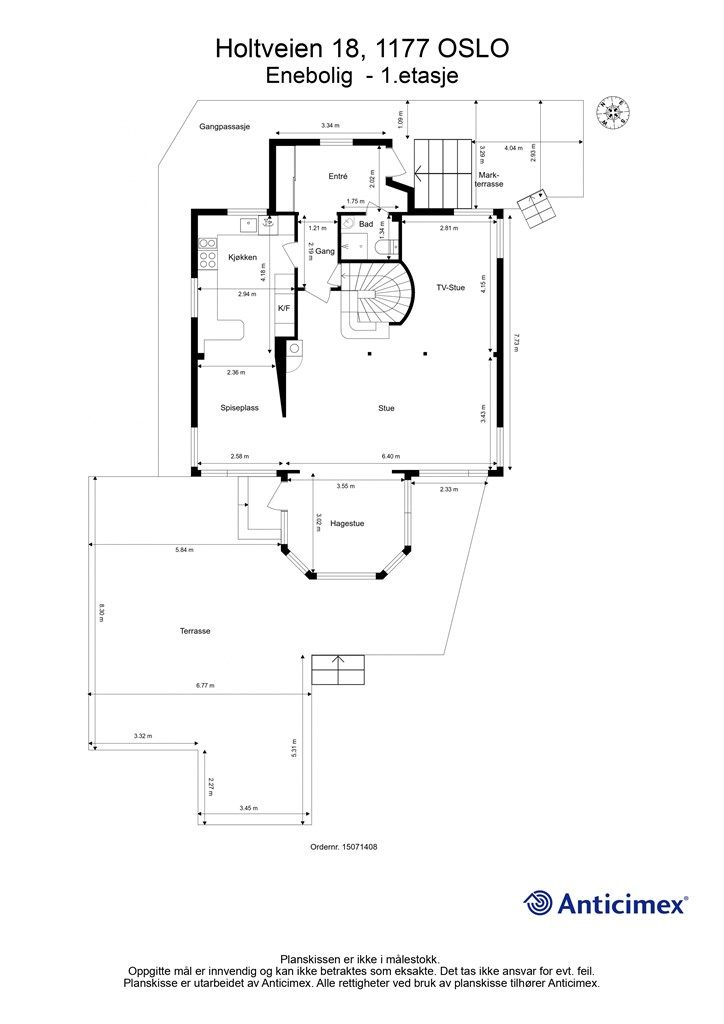 Plantegning - 1. etasje