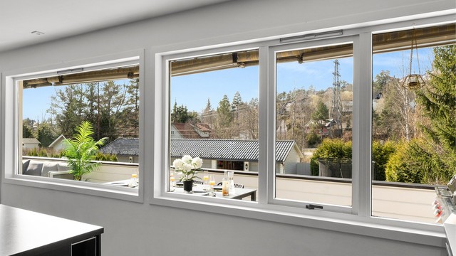 Store vindusflater gir meget gode lysforhold