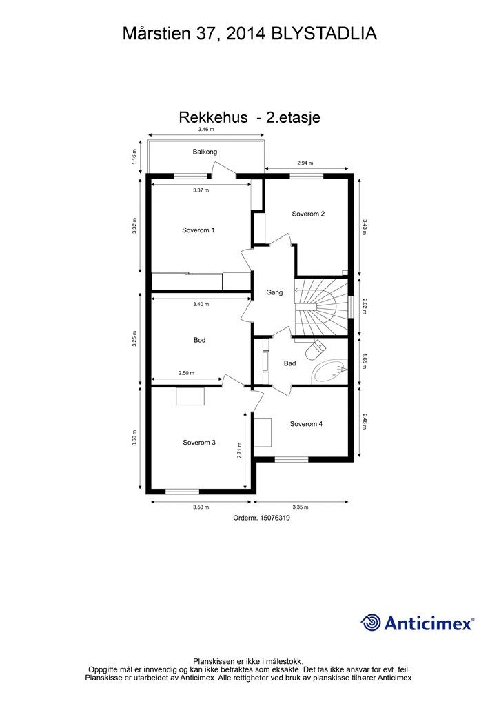 Plantegning - 2.etasje