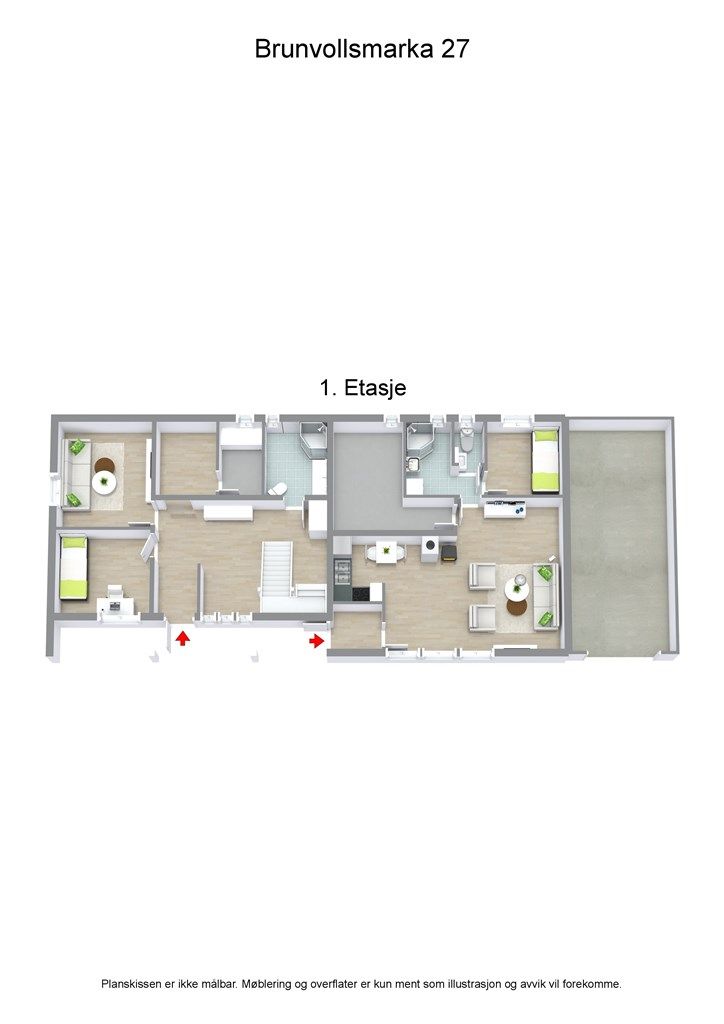 3 D plantegning underetasje