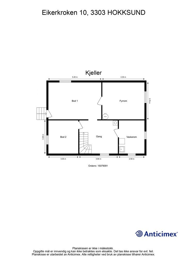 Plantegning kjeller