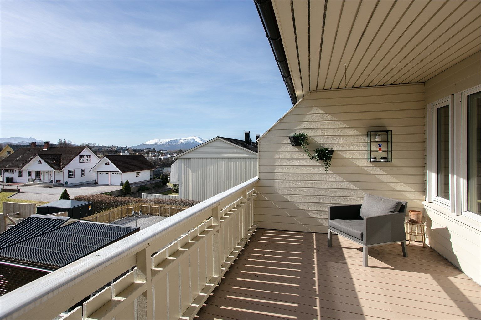 Herfra har man en fin utsikt over nærområdet.