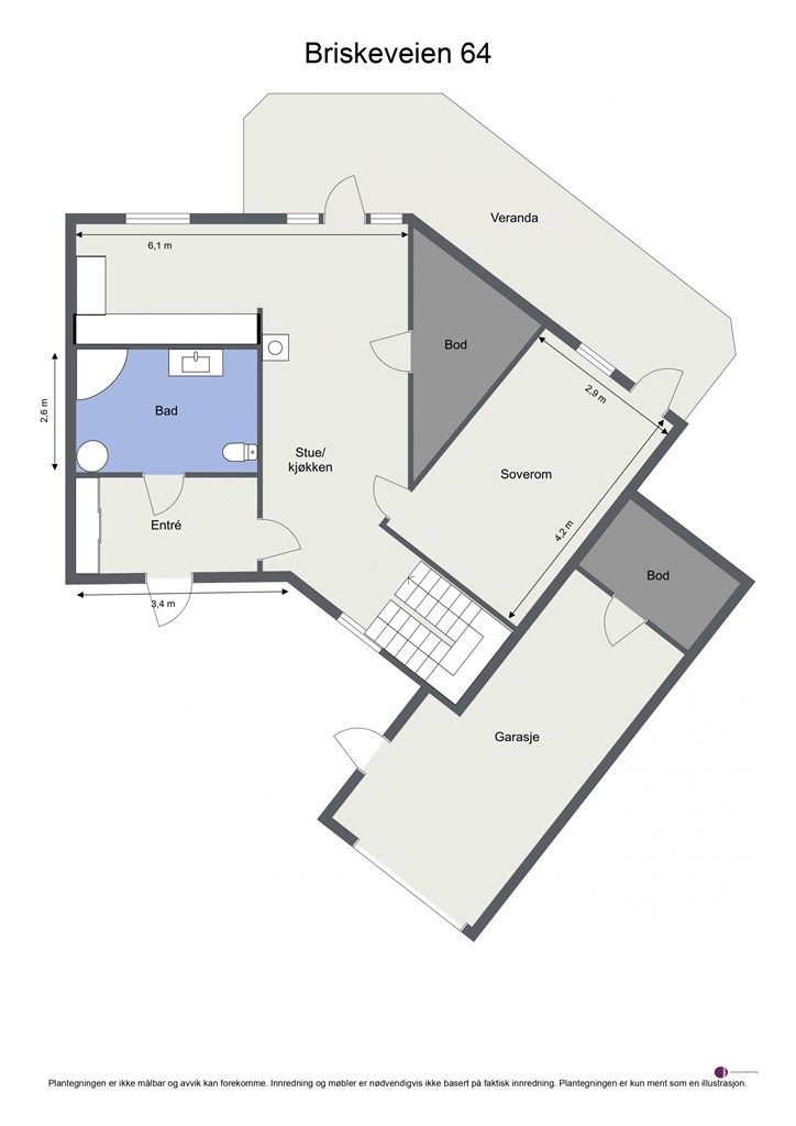 Plantegning - 1. etasje