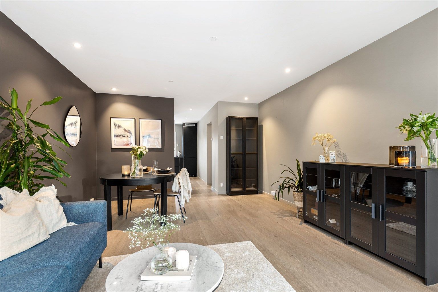 Rommet kan enkelt deles inn i ulike soner.