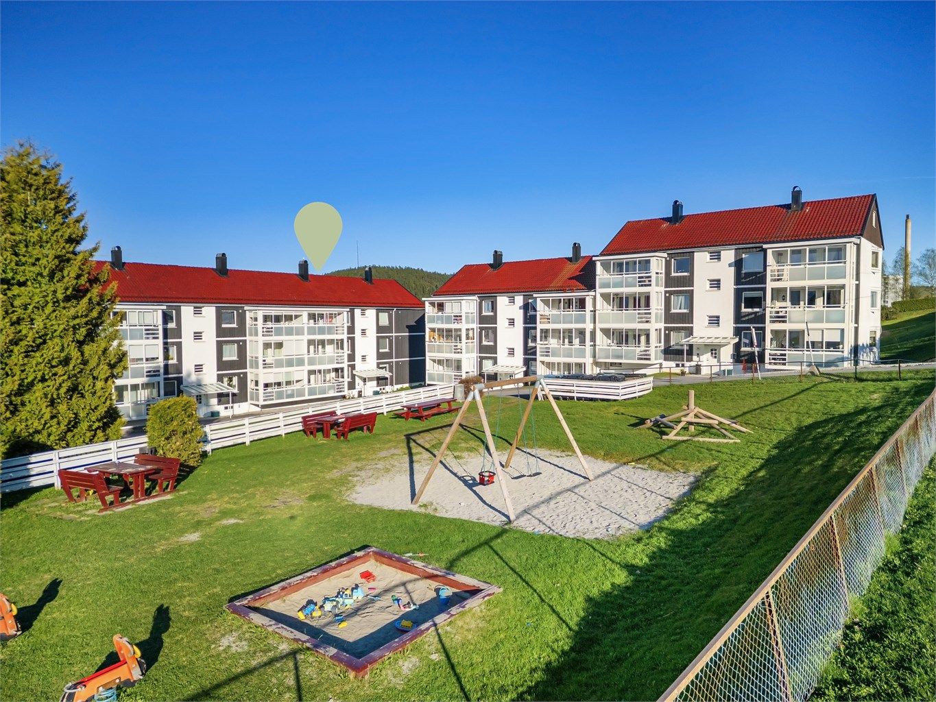 Gjennomgående 3-roms eierleilighet i 2. etasje.
Foto: Ole Thoresen