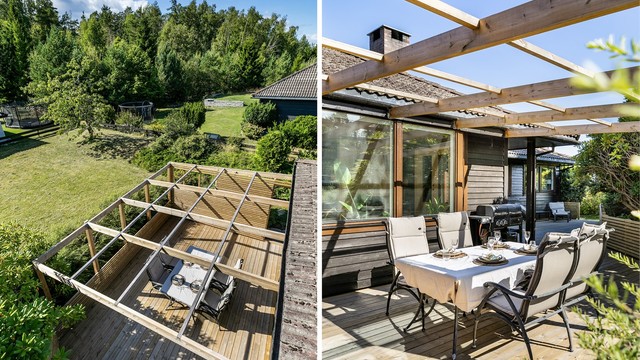 Ny vestvendt terrasse på ca. 65 kvm. med pergola ble anlagt i 2025.